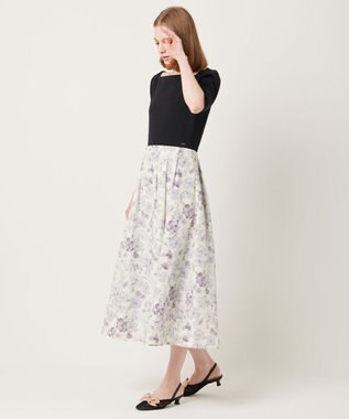 TOCCA 【ヨンア×大人百花×TOCCAコラボ】【洗える】BOTANICAL GARDEN PARTY ドレス ブラック×クリームイエロー