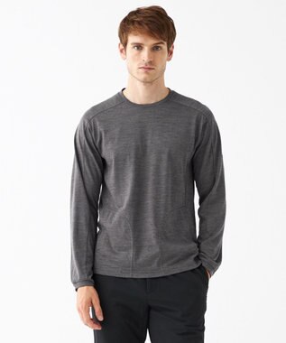 JOSEPH ABBOUD MOUNTAIN 【UNISEX】メリノウール天竺 カットソー ライトグレー系