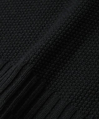 earth music&ecology 【洗濯機洗い可 / 選べる丈】アンチピリングC/A選べる丈配色ニット ブラック