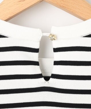 組曲 フラワーメタル ニットTシャツ オフボーダー