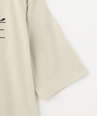 ANY L 【洗える】フロッキーロゴ Tシャツ オイスター