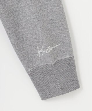 JOSEPH ABBOUD MOUNTAIN 【SPACE／UNISEX】オーガニックコットン使用 ヴィンテージインレー パーカー ライトグレー系