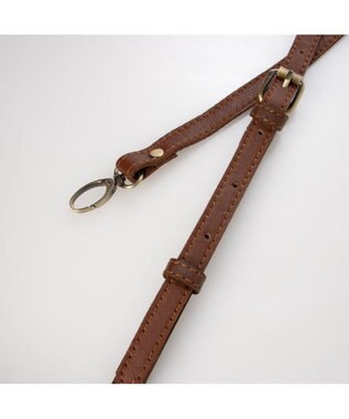 UNBILLION ピークスピーク PEAKS PEAK / ソフトレザーマルチストライプラウンド2wayバッグ ブラウン