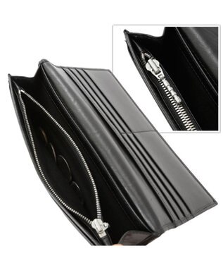 UNBILLION Otias バッファローレザーカブセ長財布 ブラック