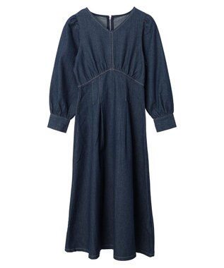 Green Parks ・ＥＬＥＮＣＡＲＥ　ＤＵＥウエストタックデニムワンピース Indigo