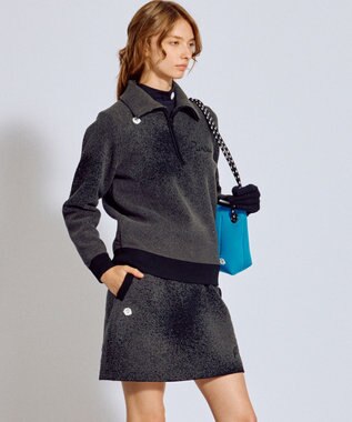 PW CIRCULUS 【手洗い洗濯可】 【WOMEN】グラデーションニットスカート ゴルフ レディース ブラック系