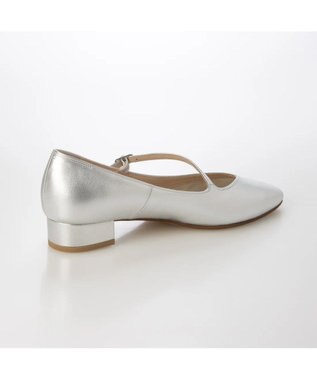 Riz raffinee <Riz raffinee>斜めストラップパンプス シルバー