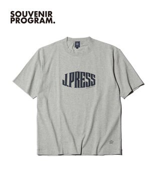 J.PRESS MEN 【J.PRESS ORIGINALS】Supima Recycle Jersey J.PRESS Logo T-shirt ライトグレー系