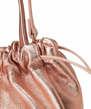 TOPKAPI 【TREASURE TOPKAPI】シュリンクレザー 2WAY 巾着 ショルダーバッグ ピンクゴールド