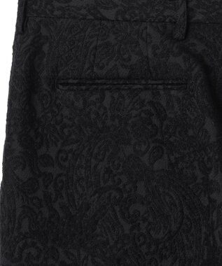 JOSEPH HOMME 【HIGH GRADE LINE】オリエンタルジャガード　タック入りストレートパンツ / HOVE TUCK ブラック系