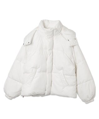 WEGO 【2WAYフード取り外し可能/あったかい】２WAYパディングブルゾン ホワイト