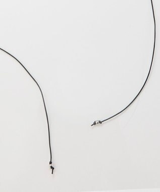 Phoebe プランプハートコードチョーカーネックレス シルバー