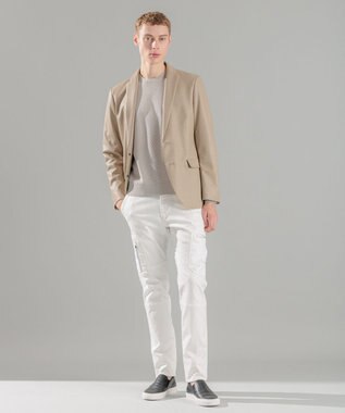 JOSEPH HOMME 新色追加【洗える】ヴィスコースリンクス　クルーネックニット アイボリー系