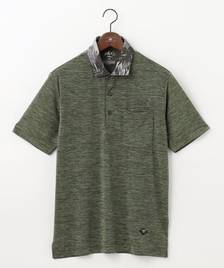 JOSEPH ABBOUD MOUNTAIN 【UNISEX】接触冷感 クールスキンガードポロシャツ カーキ系