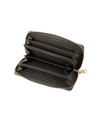 CLATHAS イヴェット ラウンド長財布 ダークグレー