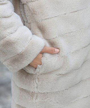 Tiaclasse 【2WAY】エコファーキルティングリバーシブルコート ベージュ