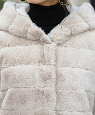 Tiaclasse 【2WAY】エコファーキルティングリバーシブルコート ベージュ