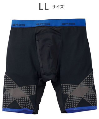 WACOAL MEN 【クロスウォーカー】 はいて歩いてカロリー消費アップをめざそう！ ムレ軽減設計 ロング丈 前開き GX6006 /ブロス バイ ワコールメン