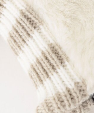 23区GOLF 【雑貨】ファー×ボーダー パターカバー ホワイト系