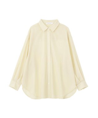 AMERICAN HOLIC 【イージーケア】シアーラウンドシャツ Light Yellow