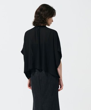 GRACE CONTINENTAL チェリーポンチョブラウス ブラック