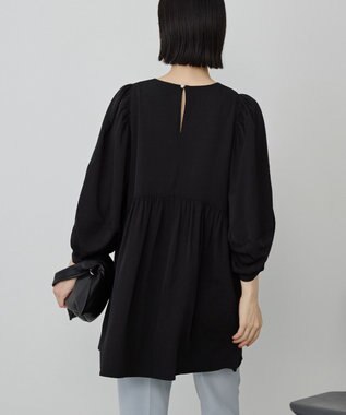 AMERICAN HOLIC DOTジャガードティアードブラウス Black