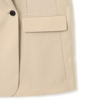 UNFILO TENNEN TOUCH テーラードジレ ベージュ