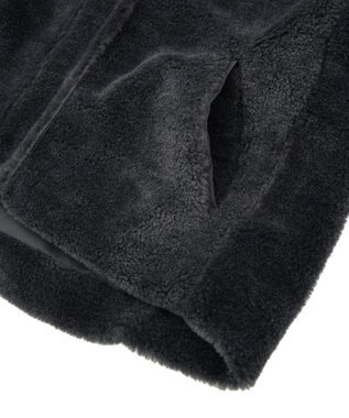 AMERICAN HOLIC スタンドベア風ボアコート Charcoal Gray