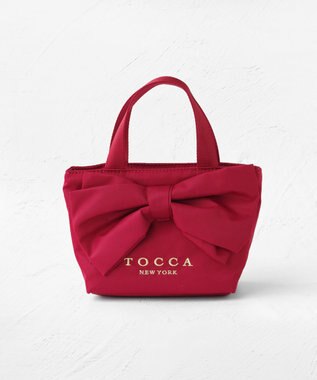 TOCCA 【撥水】WISH RIBBON POUCHBAG ポーチ レッド系