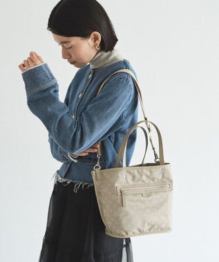 russet リバーシブル2wayトートバッグ(CE-1667) SandGreen