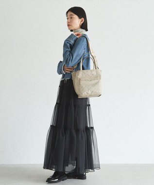 russet リバーシブル2wayトートバッグ(CE-1667) SandGreen