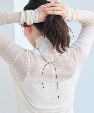 Phoebe プランプハートコードチョーカーネックレス シルバー