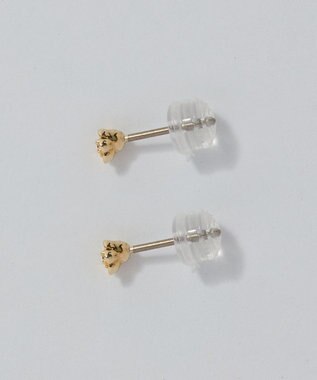 Phoebe 【金属アレルギー対応】プチフラワービジュースタッドピアス　オレンジ オレンジ