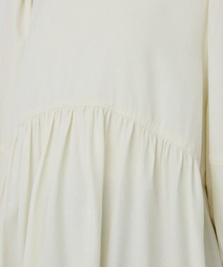 AMERICAN HOLIC DOTジャガードティアードブラウス Ivory