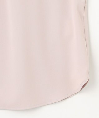 ANY SIS S 【洗える】フロントタック ブラウス ローズグレー×アイボリー