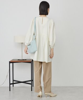 AMERICAN HOLIC DOTジャガードティアードブラウス Ivory