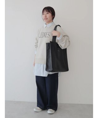 CRAFT STANDARD BOUTIQUE フェイクレザースクエアトート Black