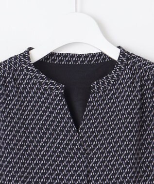 J.PRESS LADIES L Geometric Print カットソー ネイビー系5