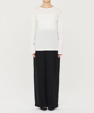 uncrave アルビニスタシフォン ボートネック カットソー（uncrave STANDARD） オフ