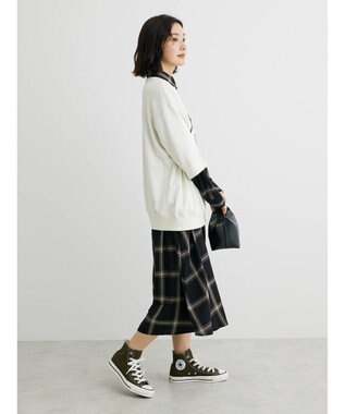 Green Parks ミニ裏毛ロゴトレＴｅｅ Off White