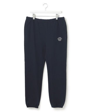 J.PRESS YORK STREET 【UNISEX】裏毛ロゴ刺繍スウェットパンツ ネイビー系