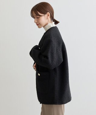 Green Parks ノーカラーＺＩＰジャコット Black