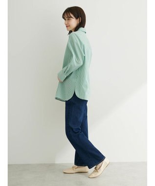 Green Parks ・ＥＬＥＮＣＡＲＥ　ＤＵＥ　パールボタンシャツチュニック Green