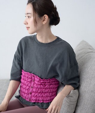 KWD 【日本製】DOWN WAIST WARMER グリーンダウン ダウンウエストウォーマー