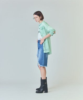 GRACE CONTINENTAL カバーオールシアージャケット ミント