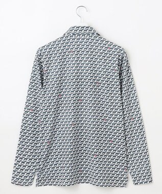 23区GOLF 【MEN】【吸水速乾/UVカット】ハウンドトゥース柄シャツ ホワイト系5