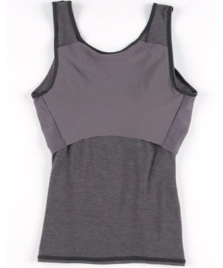 Wing カップ付きインナー あったか素材 ラク きれいなバストシルエット 【シンクロブラトップ】 ノースリーブ タンクトップ 秋 冬 ET1165 ウイング／ワコール ダークブラウン