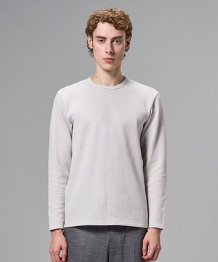 JOSEPH HOMME チャンディーガルジャージー　クルーネックカットソー アイボリー系