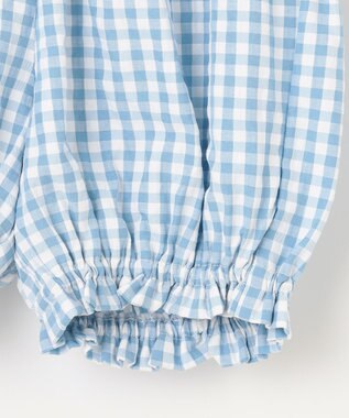 組曲 KIDS 【80-90㎝】ギンガム セットアップ ブルー系3