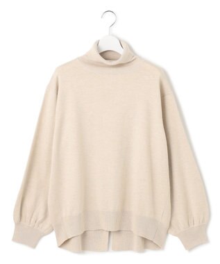 J.PRESS YORK STREET 【WOMEN】ANTI PILLING WOOL ロールネックニット アイボリー系